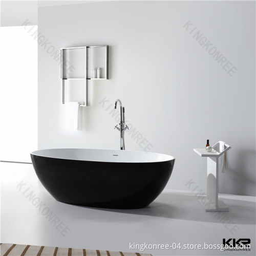 Solid Surface Acrylic Resin Stone Freestanding Bathtub for Hotel